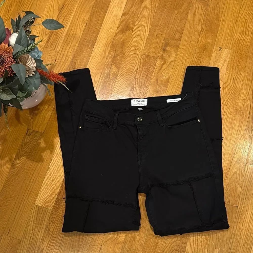 FRAME Women's Black Skinny Jeans - 31 - Great Condition